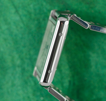 Cartier Tank Solo XL 3515 Silver Dial Stainless Steel Bracelet 2012