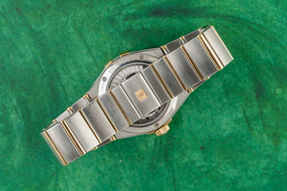 Omega Constellation Day-Date 123.25.38.22.02.002 Diamond Bezel Two-Tone Yellow Gold 2019