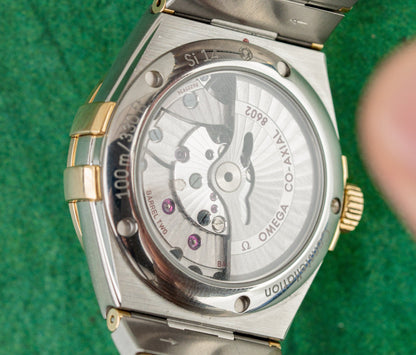 Omega Constellation Day-Date 123.25.38.22.02.002 Diamond Bezel Two-Tone Yellow Gold 2019