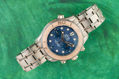 Omega Seamaster Diver 300M Chronograph 210.60.44.51.03.001 Blue Dial 2022