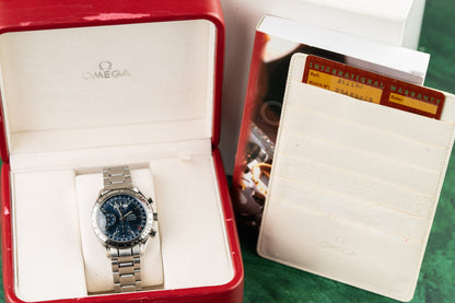 Omega Speedmaster Day Date 3523.80.00 Blue Dial Stainless Steel