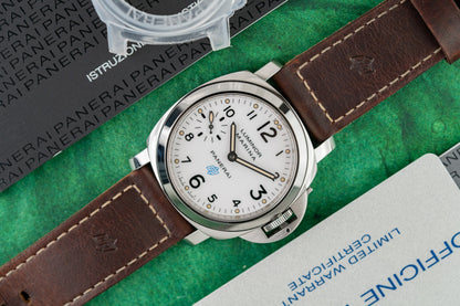 Panerai Luminor Marina Logo PAM00660 White Dial Stainless Steel 2016