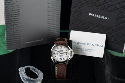 Panerai Luminor Marina Logo PAM00660 White Dial Stainless Steel 2016