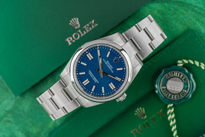 Rolex Oyster Perpetual 41 134300 Med Blue Dial Stainless Steel 2025