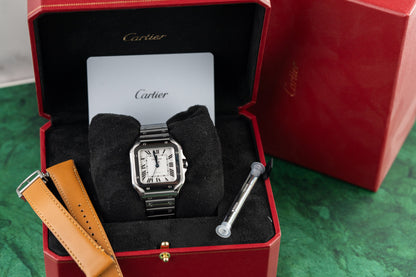 Cartier Santos De Cartier WSSA0029 Medium White Dial Stainless Steel 2025