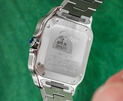Cartier Santos De Cartier WSSA0029 Medium White Dial Stainless Steel 2025
